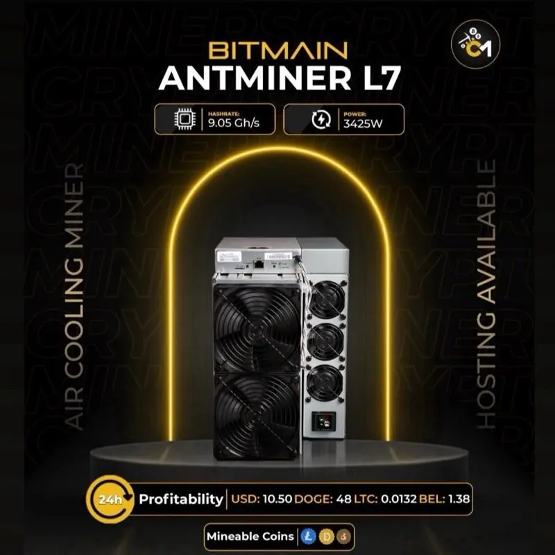 Bitmain Antminer L7 (9.05 Ghs ) Doge Ltc Miner