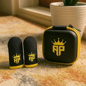 AP KING ANDRA ST Sarung jempol game + Dompet murah untuk main game logo AP king Gamepad dan game android motif warna Kuning