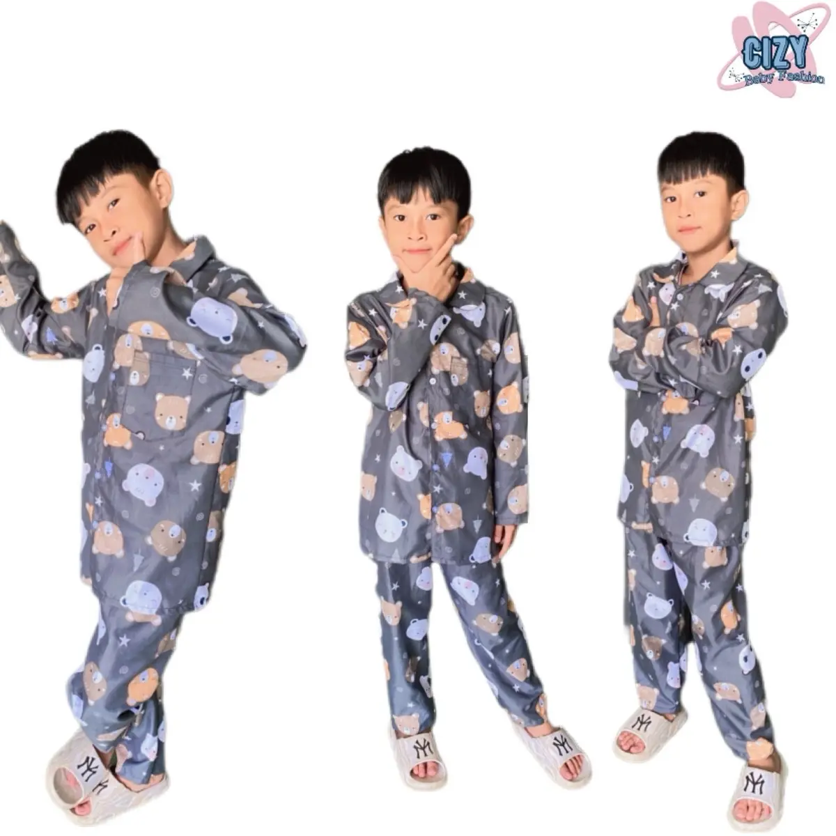 Piyama anak perempuan piyama anak laki-laki piyama anak 6-10tahun