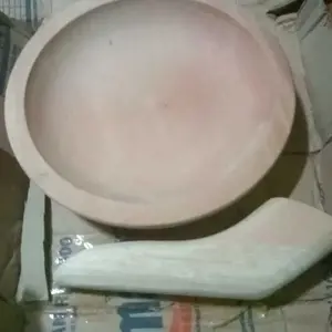 Satu Set Cobek Dan Ulekan Kayu Mahoni Ukuran Dari no 12 Sampai 24 Peralatan Dapur Penghalus Bumbu Coet Kayu