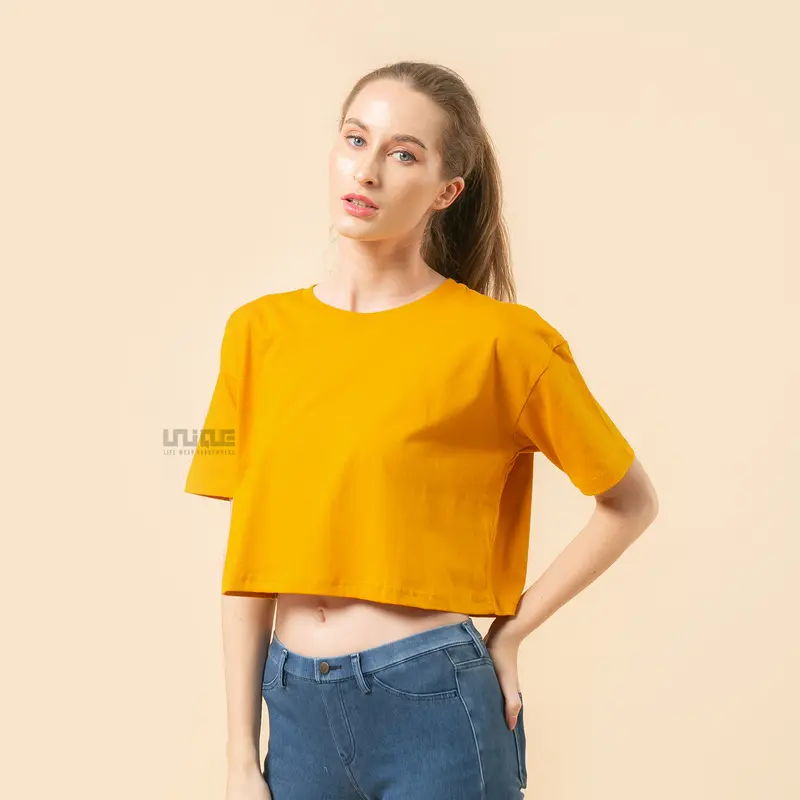 KAOS POLOS CROPTOP OVERSIZE COTTON COMBED 24s WANITA 2