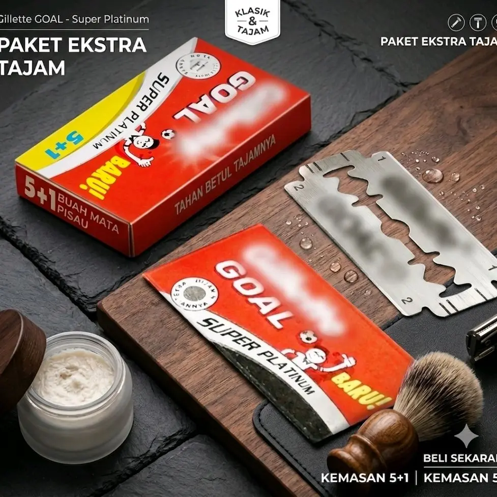 silet goal isi refil pencukur 5+1 paket 1pk,2pk,5pk