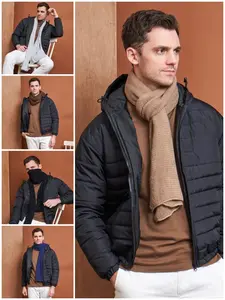 SYAL / SCARVES FASHION KNIT RAJUT WARM HANGAT TAMPIL GAYA UNISEX BAHAN HALUS LEMBUT WARNA HITAM NAVY GREY COKLAT BEIGE UNGU