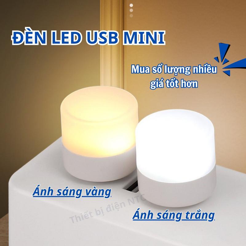 Đèn led mini dùng cổng USB đùng đọc sách đèn ngủ bảo vệ mắt gắn máy tính củ sạc thiết kế đơn giản tiện dụng Mobile