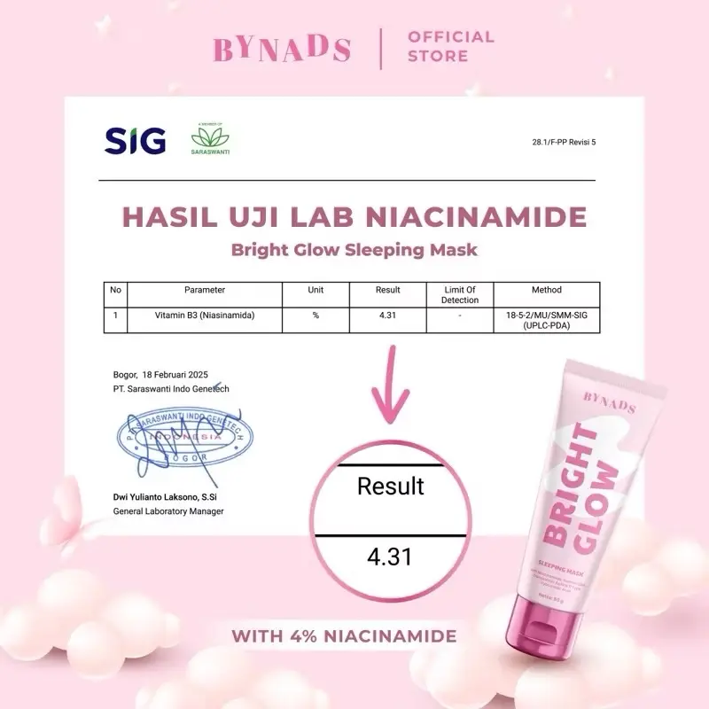 BYNADS SLEEPING MASK BRIGHT GLOW SALMON DNA 50 ML 4