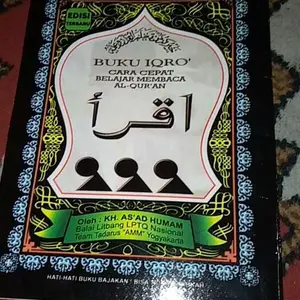 Buku IQRO Bendel Besar Jilid 1-6 digabung dalam 1 buku CD - Quran