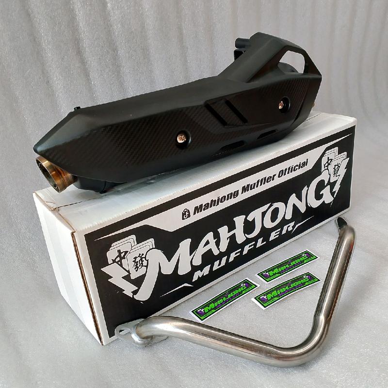 Knalpot SHIJIRO MAHJONG Muffler Saringan Setengah dan Bor Bor An Motor Beat Scoopy Vario Mio Nmax Aerox Pcx Dll - Kendaraan 2