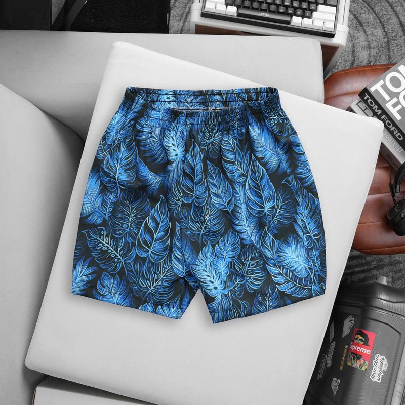 (Mở bán 39k) Quần Short hoạ tiết nam mặc nhà, mặc ngủ chất lụa mềm mát size từ 50kg đến 82kg