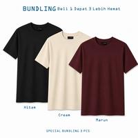 Gambar Night Badger Kaos Polos Bundling 3 PCS Premium Cotton Combed 30s Hitam Cream Army Basic Daily Wear - Hitam-Hitam-Hitam, S dari NIGHT BADGER Kota Administrasi Jakarta Pusat 2 Tokopedia