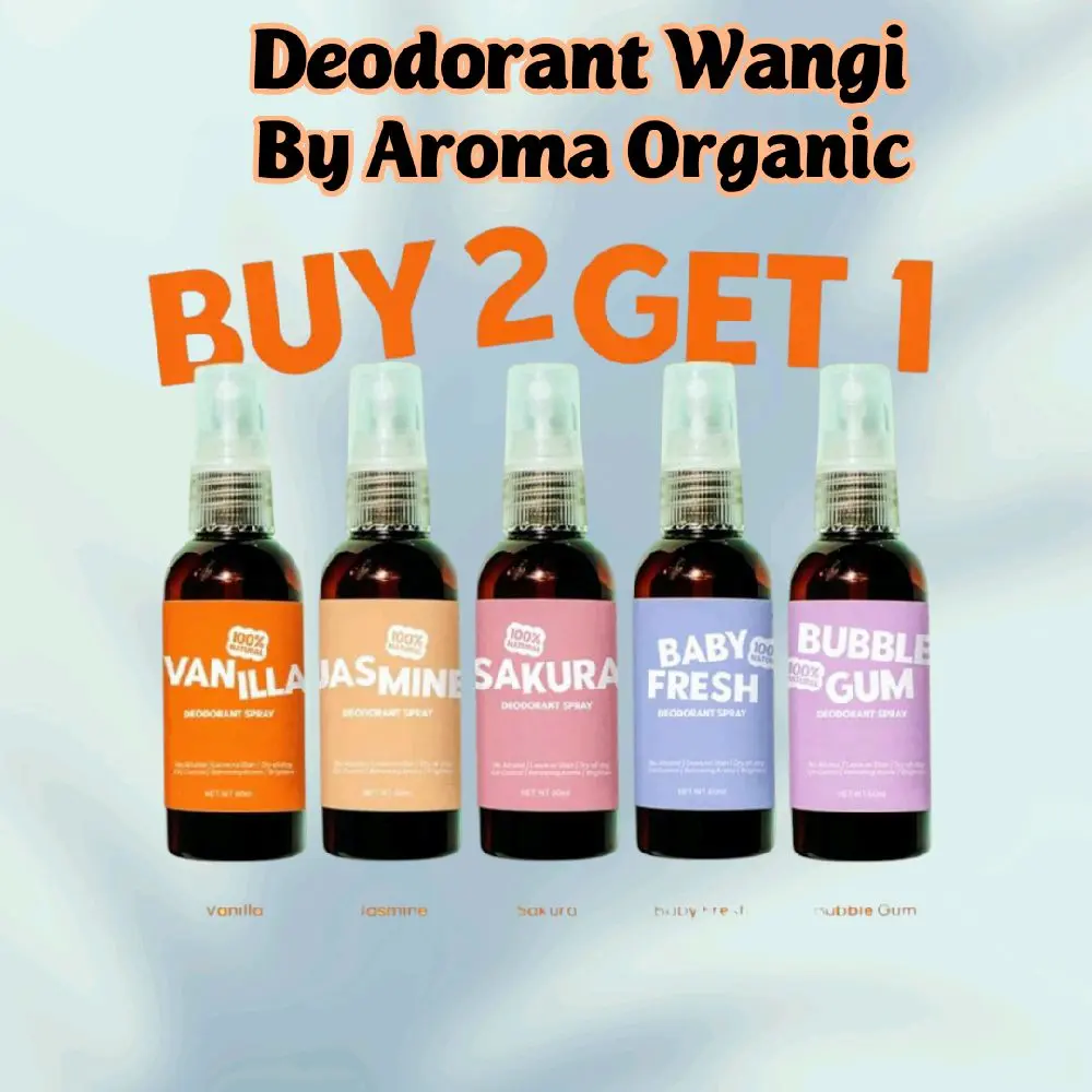 Aroma Organic Deo Buy 2 Get 1 Jennskin Deodoran 60ml Ready Stok Anti Bau Deodorant Ketiak
