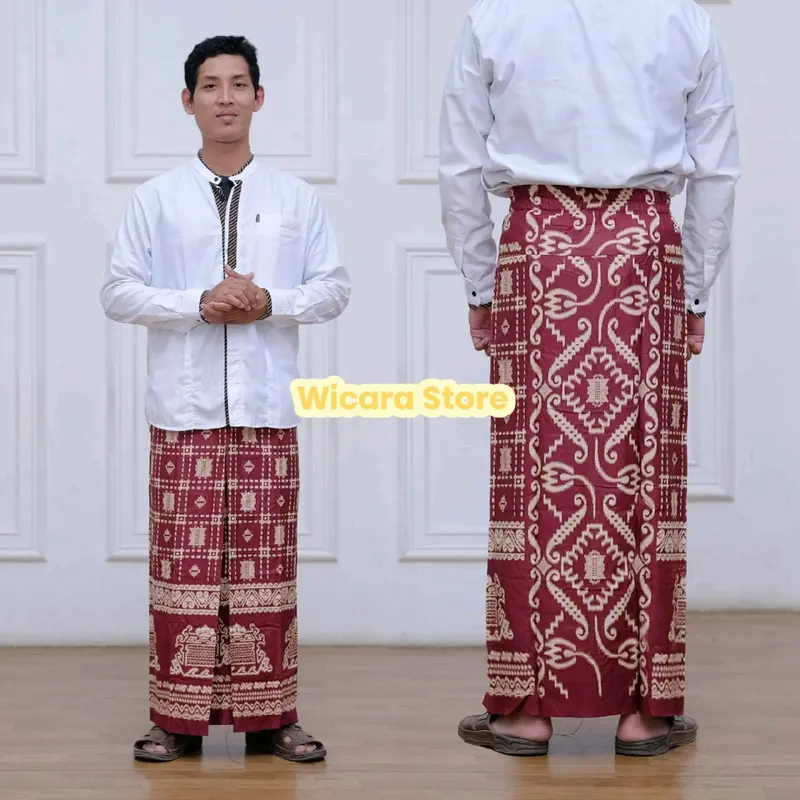 Rok Sarung Santri Pria Dewasa Wanita Muslim Motif Terbaru Batik aceh 3