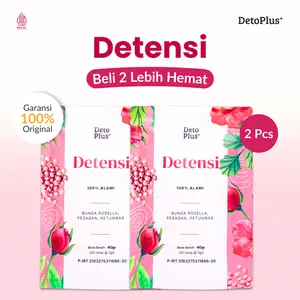 [JSR] 2 Teh Detensi Detoplus Herbal - Teh Celup Instan Minuman Rempah Alami Bunga Rosella Pegagan Ketumbar - Halal & Original Tea