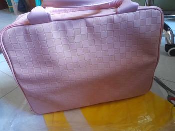 Product Review of DEVILA LUXURY NUDE PINK BOXES WATERPROOF TRAVEL BAG MEDIUM SIZE - Tas Koper Motif Kotak Mewah Murah Perempuan Mudik from l**2 1
