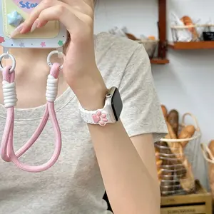 Korean Cute 3D Cats Paw Silicone Magnetic Band For Apple Watch Strap 49mm Ultra3 S11 S10 9 8 7 SE3 6 Girl Wrist Bracelet For iWatch 46 45 42 44 41 40 38MM