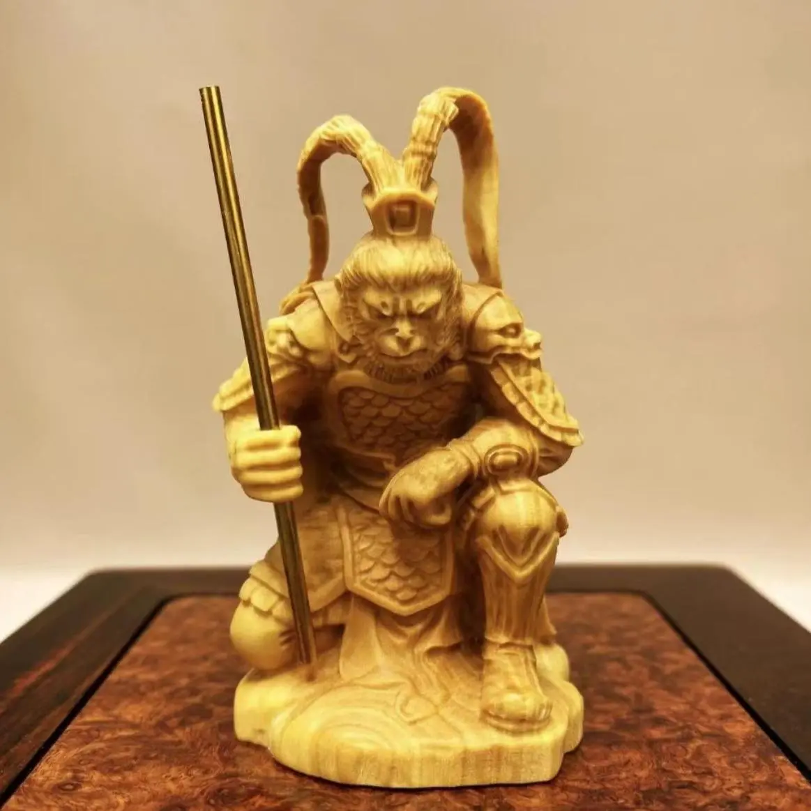 Small leaf boxwood 8 cm small decoration carving decoration tabletop decoration 1