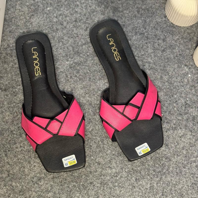 LANOES Sandal Wanita Korean Style Elegan Dan Mewah Sandal Wanita Ootd 2