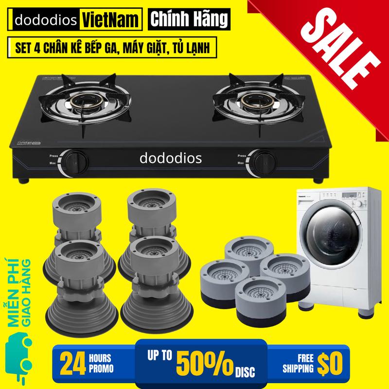 [HÀNG XỊN - BỀN ĐẸP 2025] Kê Chân Bếp Ga, Bộ Kê Chân Máy Giặt Tủ Lạnh Máy Lọc Nước Bếp Gas, Chân Kê Đa Năng - Chính hãng dododios