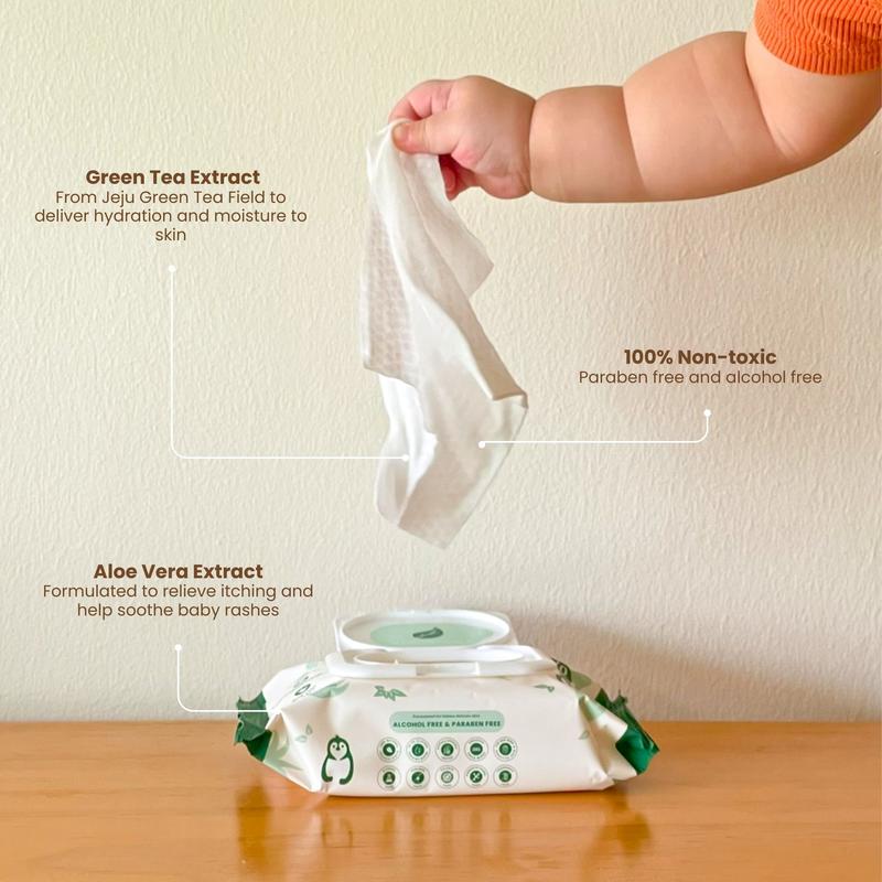 Jentle from Jeju Luxurious Baby Wipes Pocket-Friendly Mini Size  - 1 Packet 2