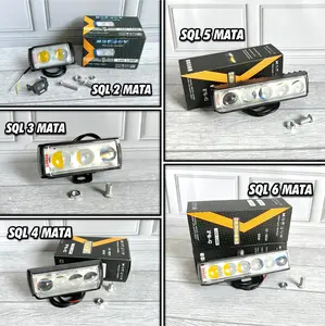 Lampu Tembak MINI SQL 2 Mata 3 Mata 4 Mata 5 Mata 6 Mata Devil Eye Super Terang Full BODY BESI HIGH LOW 2 COLOR LAMPU TEMBAK 2 LED 3 LED 4 LED SENJA BIRU MERAH 12-80V ORIGINAL MOSCOW WATERPROOF UNIVERSAL MOBIL MOTOR TRUCK LAMPU KABUT / SOROT LASER GUN PNP