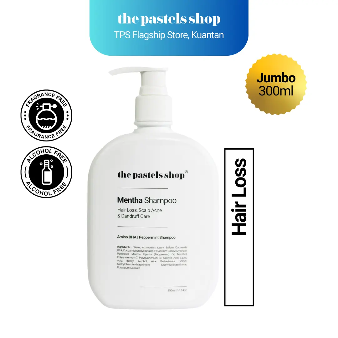 THE PASTELS SHOP "Mentha" Amino BHA Peppermint Shampoo 35ml/300ml