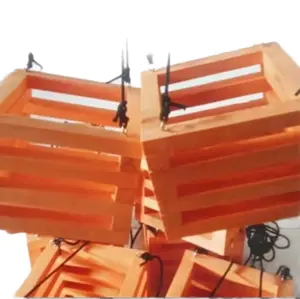 pot kayu D20 cm + tali dan cantolan kawat gantung