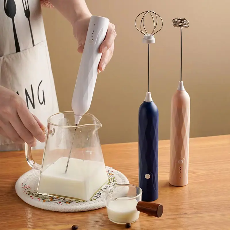 Pengaduk Telur Kopi Elektrik Bisa di jadikan pengaduk Krimer - Cappuccino Maker Mini Electric Hand Mixer WHISK Alat Kocok Telur Elektrik | Milk Frother Mixer Kopi Dalgona Milkshake Pengocok Minuman Pengaduk Coffee Latte 5