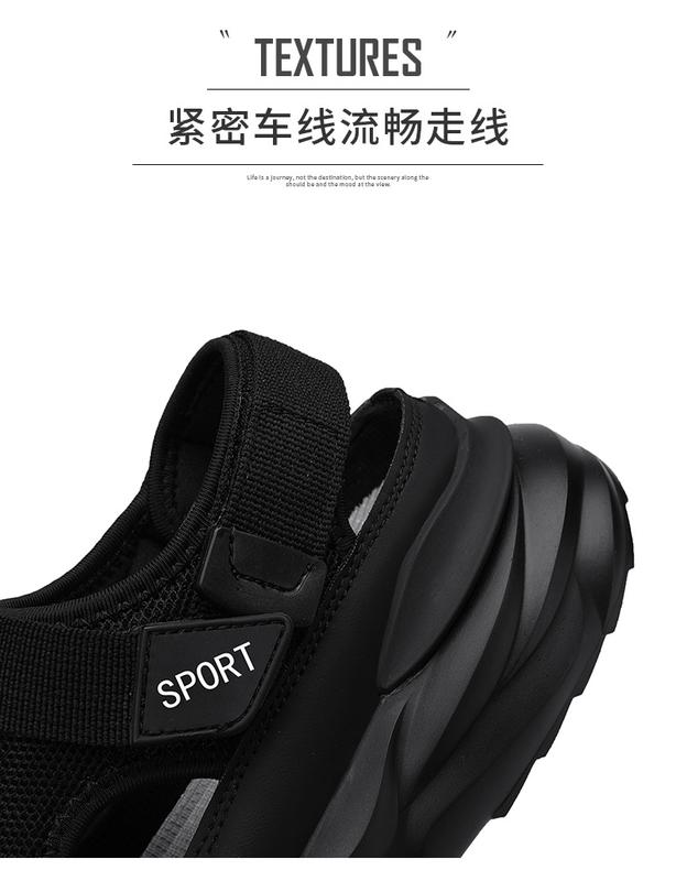 Product Introduction of Sandal untuk Lelaki, Dongdong, Koleksi Musim Panas Baharu 2024, Sesuai untuk Kerja dan Memandu, Gaya Baotou, Sandal Sukan dan Pantai 13