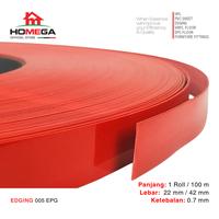 Gambar HOMEGA PVC Edging- Pelapis Meja PVC - Tekstur Red Glossy - Ukuran 22 mm / 42 mm - Kemasan 1 Roll / 100 m - Ukuran 22 mm dari Homega Indonesia Kota Administrasi Jakarta Barat 3 Tokopedia