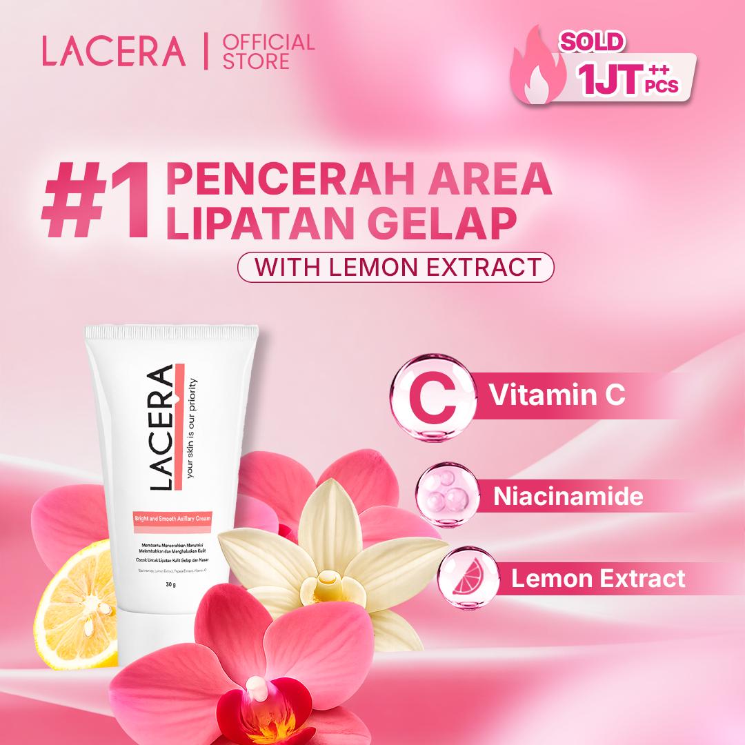 [Paket Seserahan] Lacera Body Wash Sabun Cair + 2 pcs LACERA Glow & Scent Body Lotion + Lacera Axilarry Cream Brightening