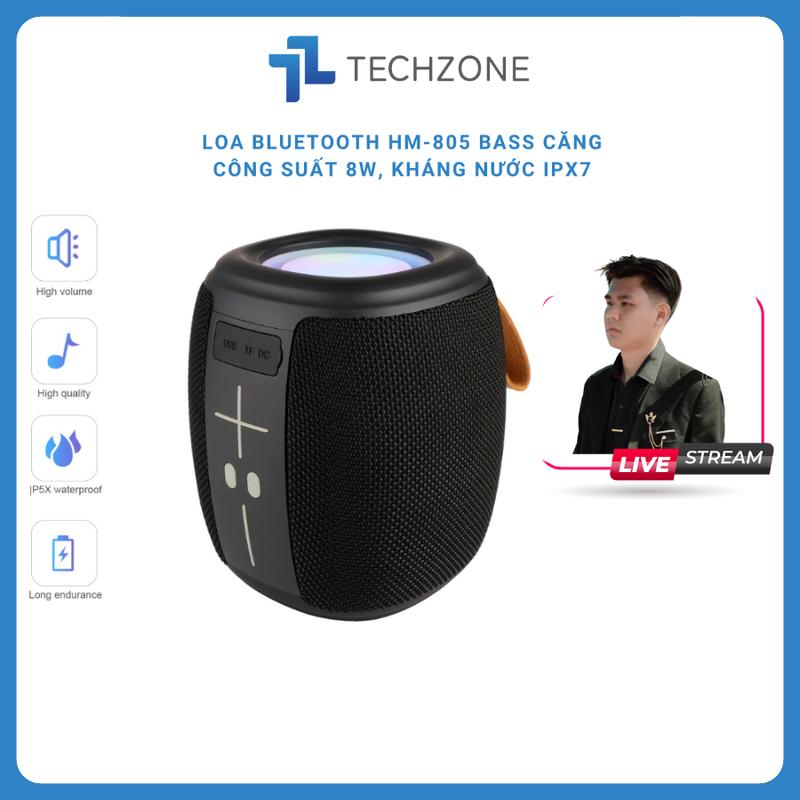 [TECHZONE x Huỳnh Toàn 09] Loa bluetooth HM-805 Không Dây Công Suất Khủng Âm Hay Bass Căng Âm Thanh Siêu Trầm Chống nước