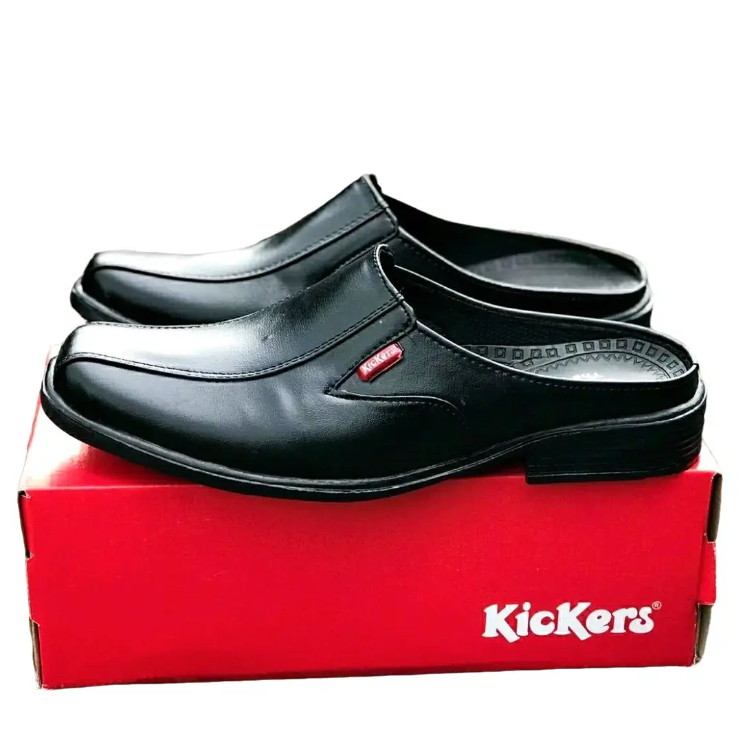 Sepatu Sandal Pria Sandal Selop Pria Kulit Bustong Casual Formal Kerja Kantor Kondangan Murah Berkualitas Terbaik Sandal Pria Coklat Hitam Kickers Shoes Sendal