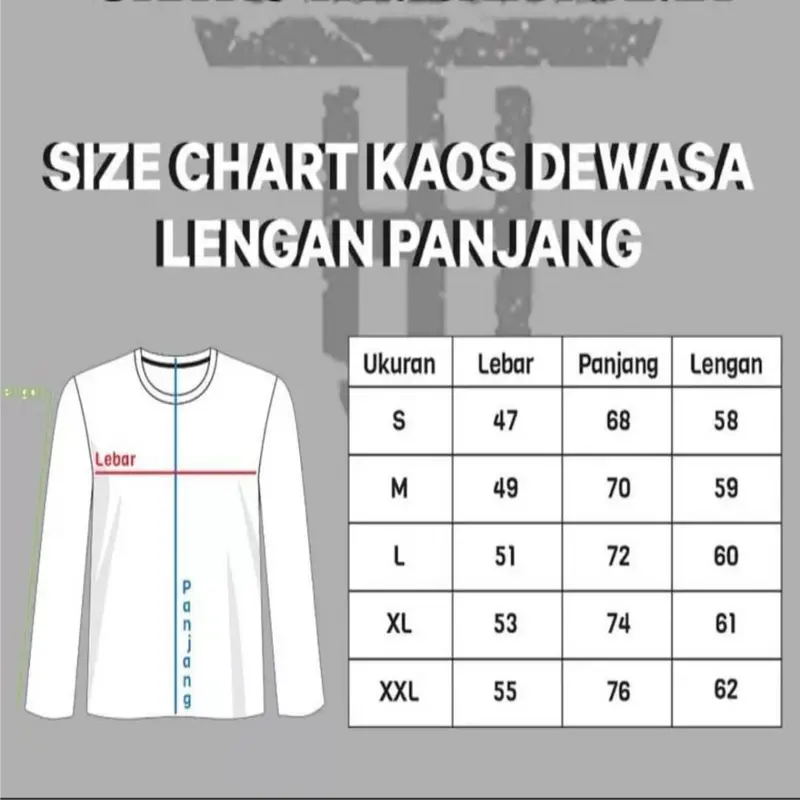 Kaos Grib Jaya Terbaru Pria Wanita Tangan Panjang Baju Distro Keren Dewasa Hitam Katun Combed Cowok Fit 4