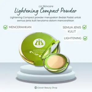Liz Skincare Lightening Compact Powder ( Bedak Padat Mencerahkan ) Bedak Pemutih Untuk Whitening dan Flek Hitam Wajah
