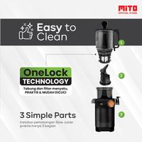 Gambar MITO SJ1100 Slow Juicer Fresca Compact | Low Noise | Easy Clean | Low Watt - BLACK MATTE dari MITO Electronics Kota Tangerang 2 Tokopedia