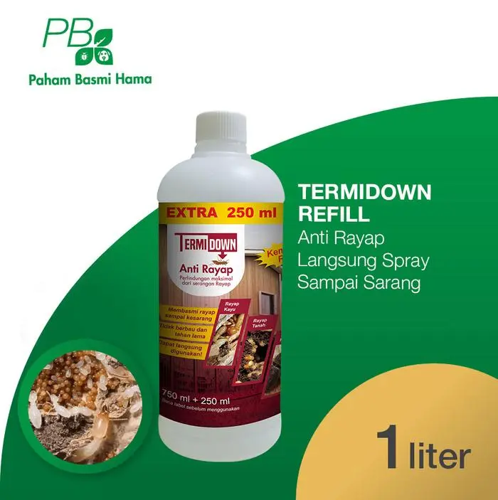 NEW PRODUK TERMIDOWN - ANTI RAYAP LANGSUNG SPRAY SAMPAI SARANG - REFILL - 1 LITER