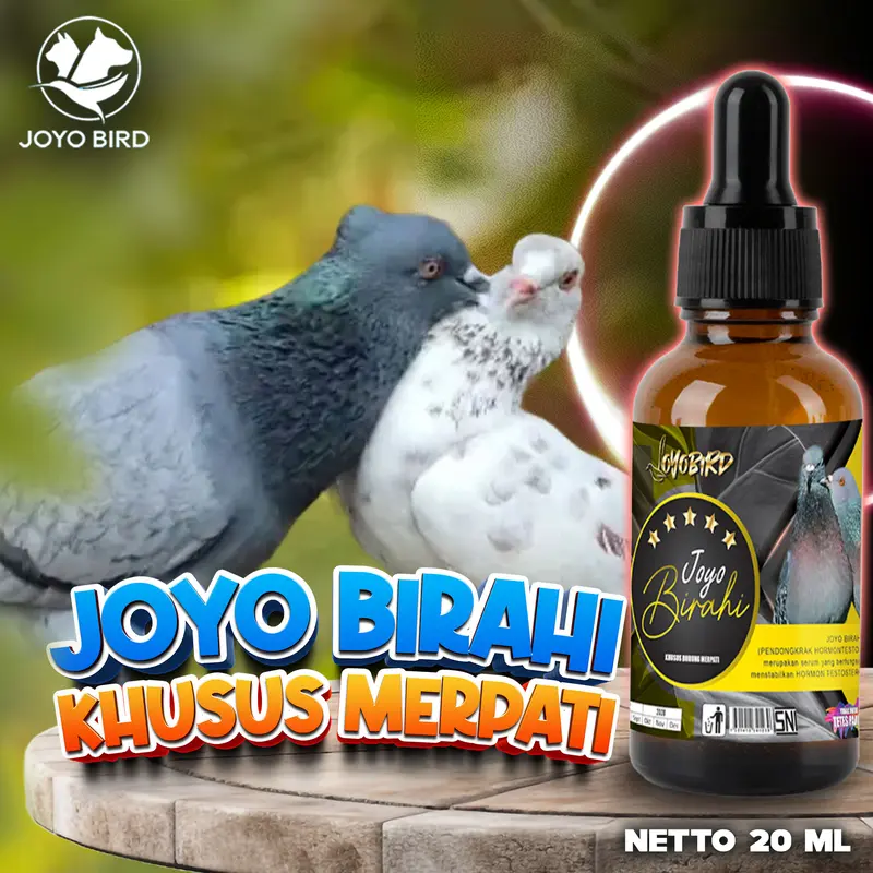 VITAMIN BURUNG PENDONGKRAK BIRAHI TESTOTERON & ESTEROGEN MERPATI | VITAMIN BURUNG PENDONGKRAK BIRAHI BURUNG | MENAIKKAN BIRAHI | BURUNG  MACET BUNYI | JOYO BIRAHI MERPATI 20 ML 0