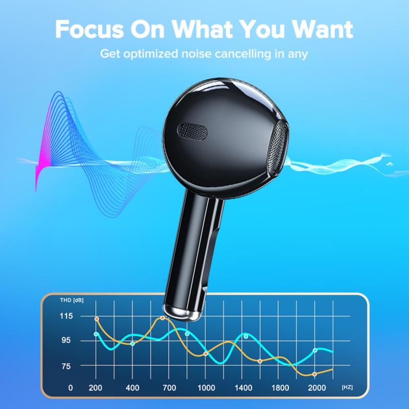 Tai Nghe Nhét Tai Nghe Mini, GIMIOU, Bluetooth 5.3, Tai Nghe Không Dây, Chính Hãng, Chất Lượng Cao, Tai Nghe Âm Trầm Âm Thanh Nổi TWS, Tai Nghe Khử Tiếng Ồn, Có Mic, Tương Thích Với iPhone 15, Xiaomi, Samsung, Vivo, Oppo tai  nghe  ngủ  bluetooth 2