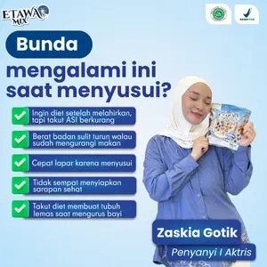 Paket Sarapan Sehat Ala Zaskia Gotic Pasca Melahirkan Sudah BPOM 1 Box - Sereal Etawamix Dengan Buah Kering Susu Etawa 300 gram- Praktis dan Sehat BPOM HALAL MUI - Bisa Bayar Dirumah