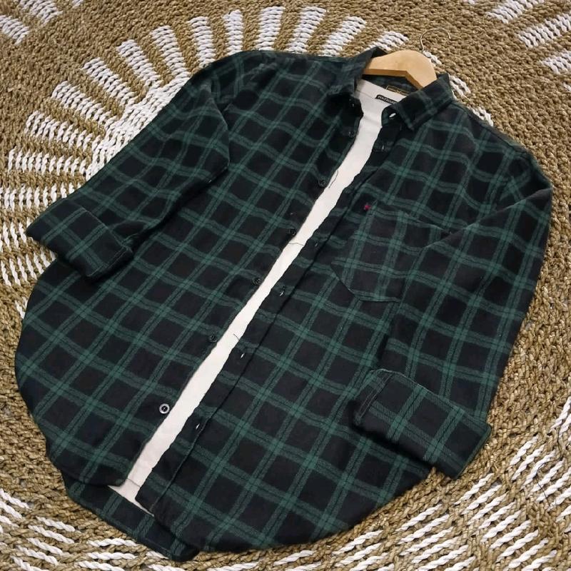 PWL12- Kemeja Flanel Pria Wanita Uniseks Lengan Panjang Lembut Casual Motif Kotak Nyaman Formal 4