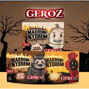 (WS)GEROZZ~MAKARONI NYEREM~ALL VARIAN RASA CEMILAN MAKARONI~CEMILAN VIRALL Makroni Macaroni