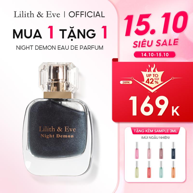 Nước hoa Lilith and Eve Night Demon Eau de Perfum 30ml nhóm hương gỗ tinh hương thơm lâu cuốn hút 5h
