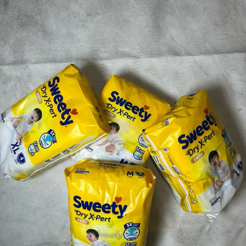 PROMO PAKET HEMAT MURAH ISI 3PACK SWEETY DRY X-Pert M5,L5,XL4 paket isi 3pack Popok Bayi 1