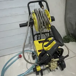 【8.8 Mega Sale】SOARFLY Jet Steam 950 Bar Tekanan Tinggi High Pressure Washer, Pompa IntiTembaga Tahan Lama dilengkapi pengukur tekanan, mesin steam pembersih bertekanan tinggi  mencuci motor & mobil, debit air 8 liter/menit Car