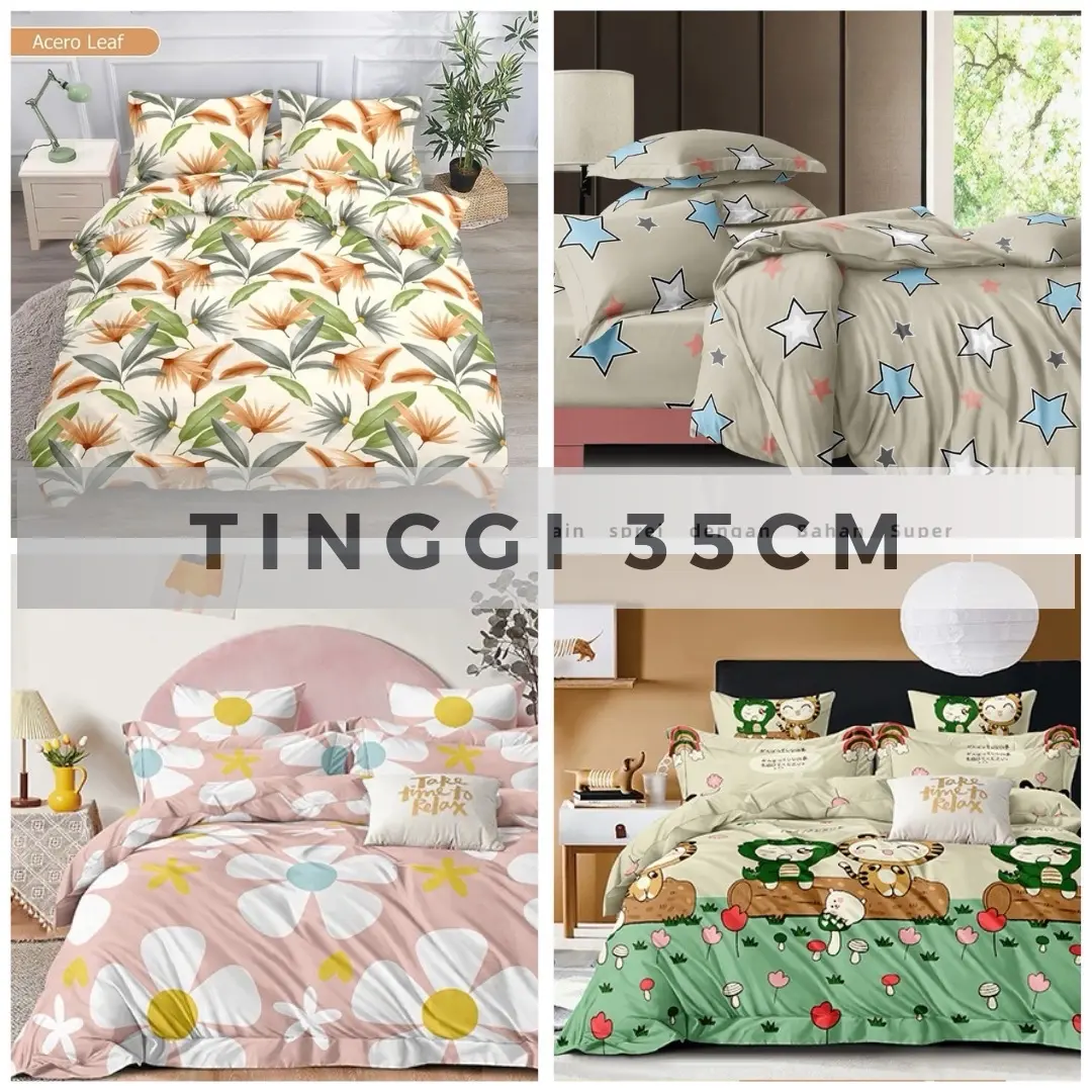 Sprei Anti Geser t35cm sprei springbed