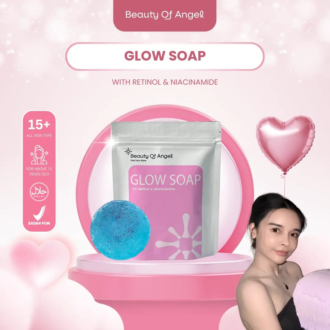 [BISA COD] Beauty of Angel Glow Soap Pencerah Kulit Wajah & Badan BPOM transparant soap mencerahkan dan melembabkan kulit | Sabun Glowing Memutihkan Tubuh Dan Mencerahkan Kulit Perawatan Hitam Scrub Pria