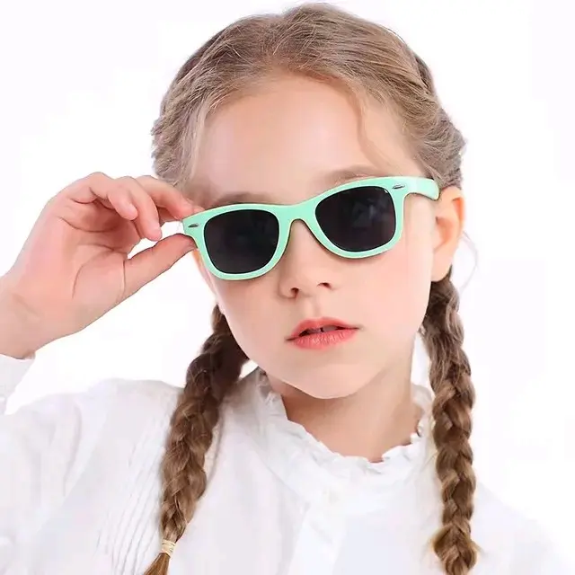 Uriba - Kacamata Anak Gaya Cowok Cewek Flexibel Sun Sunglasses boy and girls Fashion 2
