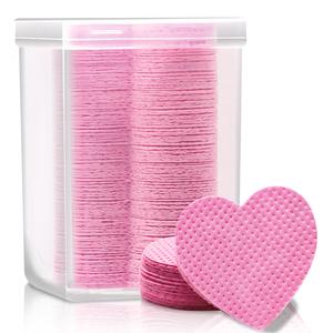 Paquetes de 200 toallitas limpiadoras para uñas, tejido no tejido suave y altamente absorbente, almohadillas removedoras de esmalte en gel, toallitas húmedas extendidas para limpieza de gel, caja de almacenamiento de plástico incluida