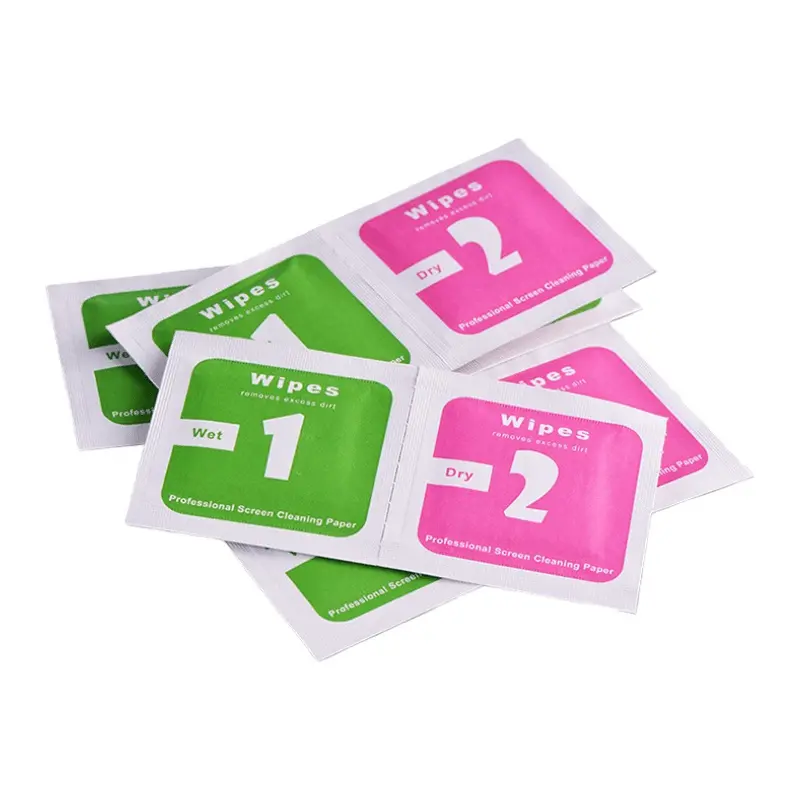 KUKE Tissue Tempered Glass/Tisu Pembersih Kaca Layar Hp Dry & Wet/Tisu Anti Gores Hp/Tisu Tempered Glass/Tisu Lcd Handphone 3