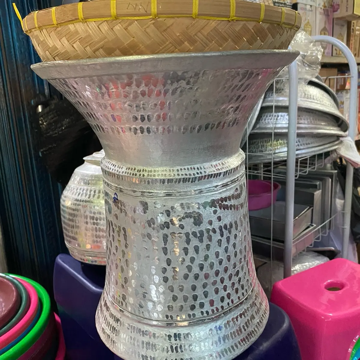 Seeng alumunium tebal plus kukusan ukuran 2 kg Kitchenware