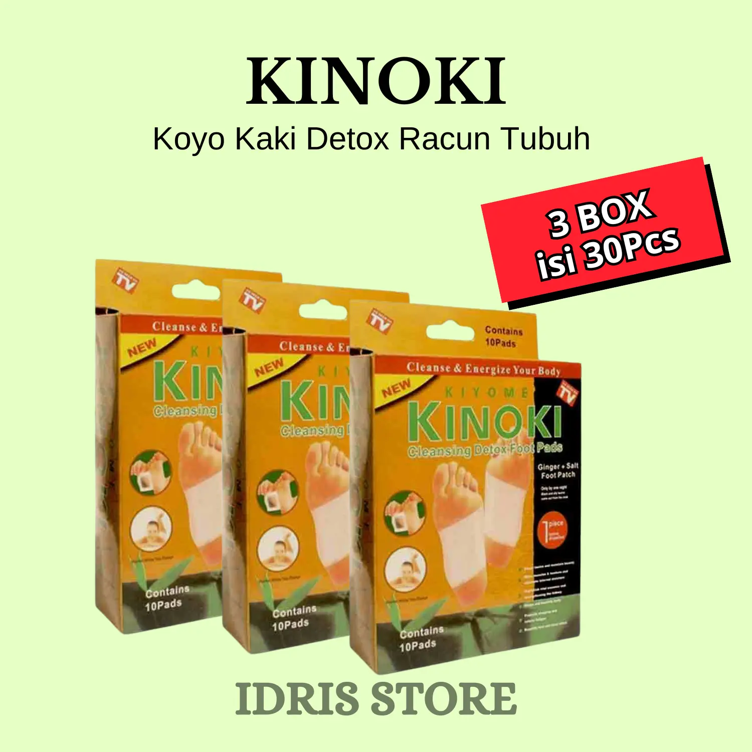 [PROMO 3 BOX] Kinoki Gold Detox Koyo Kaki Untuk Pegal Rematik Original